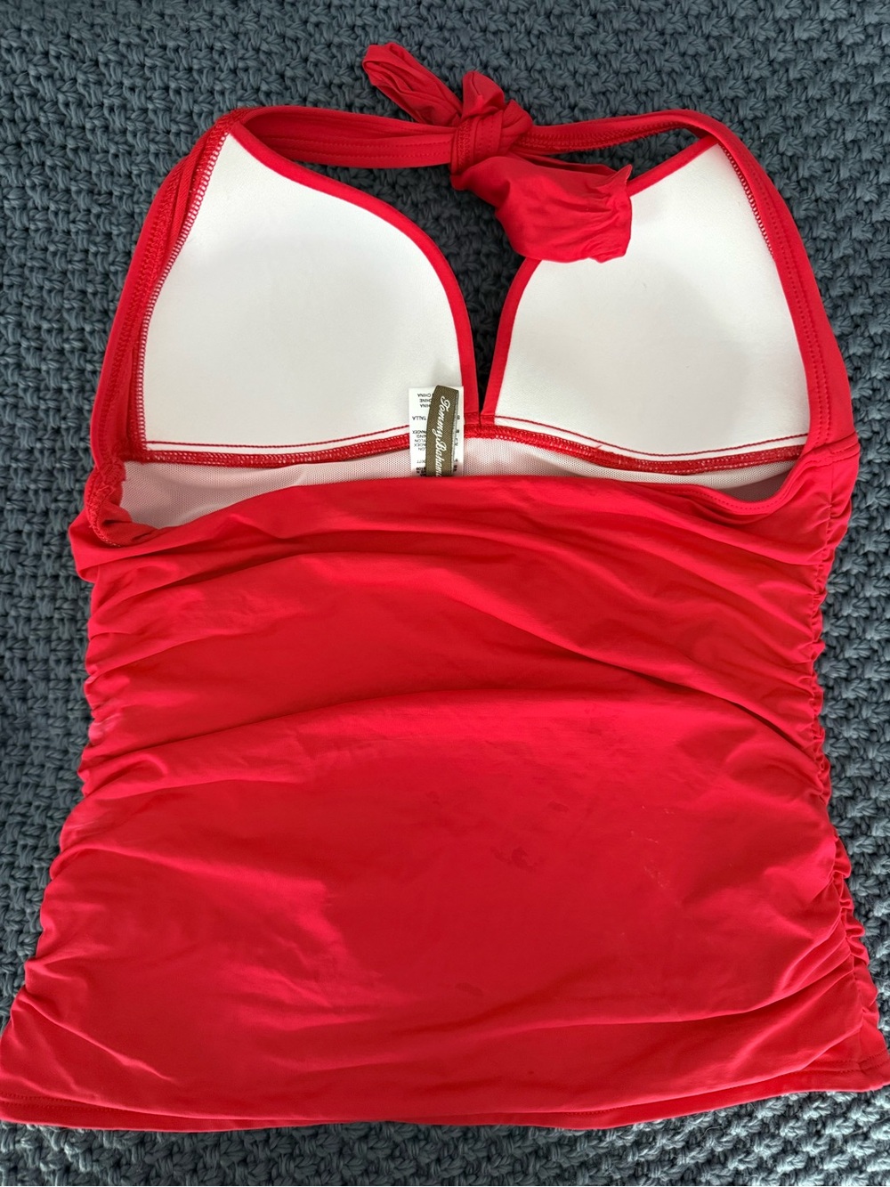 Beautiful red Tommy Bahama tankini top (only top) in a medium. - Picture 2 of 4
